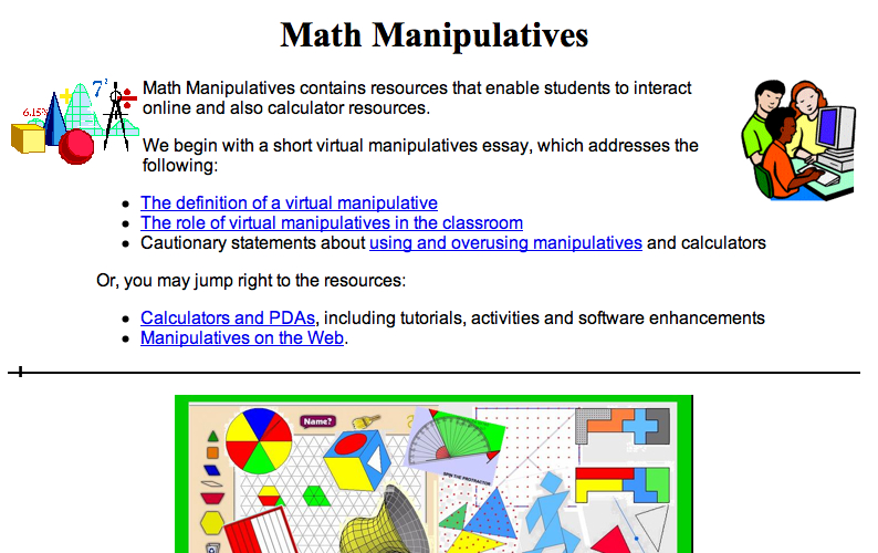Math manipulatives essay